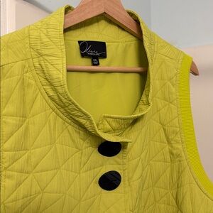 Olivia by Habitat Bright Green Quilted Vest (Indoor)